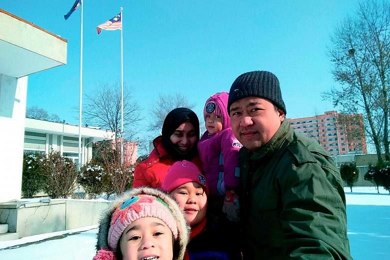 Mr Mohd Nor Azrin Md Zain, counsellor at Malaysia's embassy in Pyongyang, his wife and children are among the nine Malaysians still stranded in North Korea after a row between the two countries over Mr Kim Jong Nam's murder last month.