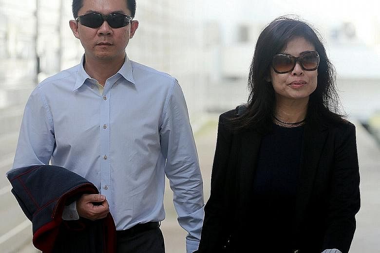 Husband Tay Wee Kiat faced 12 charges involving the couple's two maids, while Chia Yun Ling was convicted of hitting one of them.