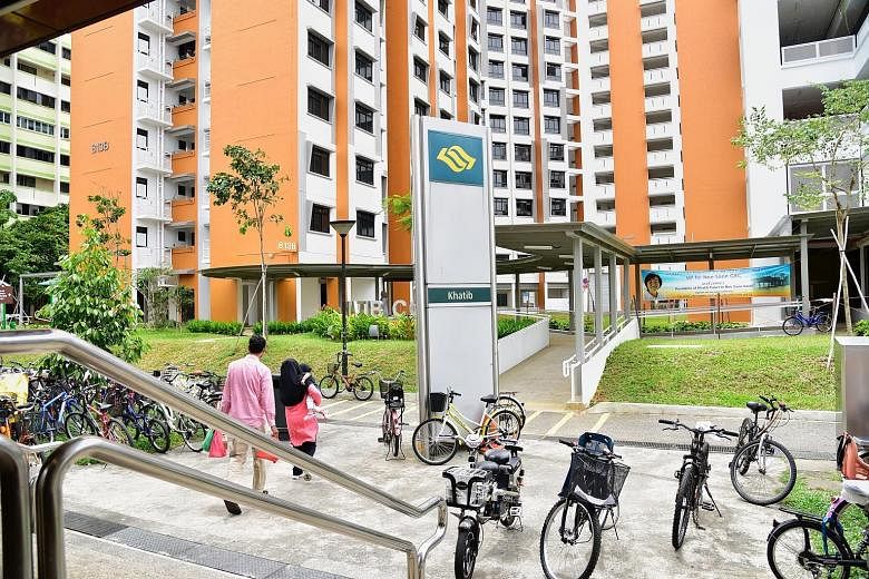 The walkway from the Khatib Court estate to Khatib MRT station stops 10m short of the station's main entrance. The HDB and LTA said the last part of the walkway has not been constructed because the area is a "designated emergency fire escape route".