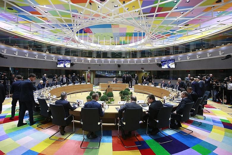 The European Union leaders' summit in Brussels on Friday. Inevitably, the EU would become a more German sort of organisation where a discussion precedes any decision but there is no coddling of those who don't go along with the majority, says the wr