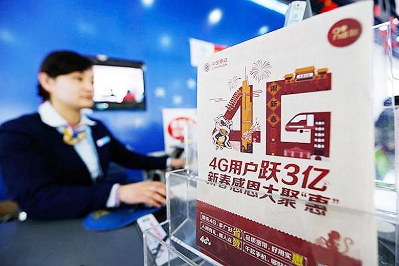 The number of 4G users in China reached 770 million last year, double the figure from a year earlier, data from the Ministry of Industry and Information Technology on Feb 17 showed. More than 95 per cent of Chinese go online using their phones, versu