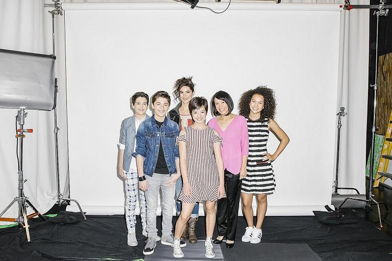 The cast of Andi Mack, a comedic drama aimed at children aged six to 14 and their parents.