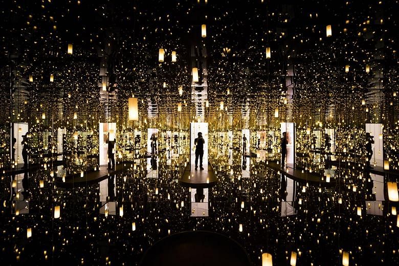 Infinity Mirrors by Japanese artist Yayoi Kusama is on display at the Hirshhorn Museum until May 14.