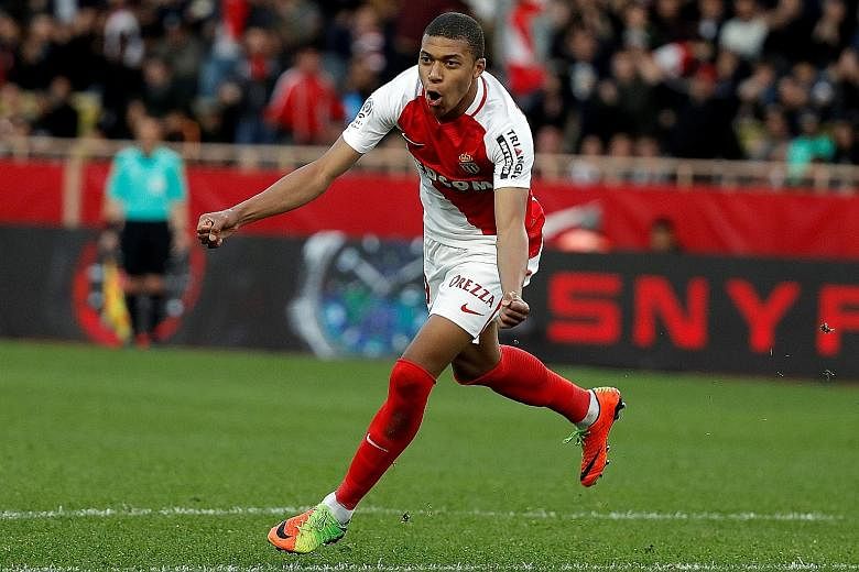 French teenager Kylian Mbappe has given defences big headaches, and Monaco will turn to him should Radamel Falcao not be fit to start, as they seek to overhaul a two-goal deficit to Manchester City.