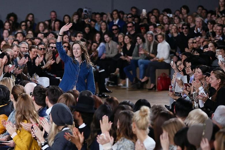 Clare Waight Keller at the Chloe Fall/Winter ready-to-wear fashion show in Paris in 2015. She is moving to Givenchy as its new artistic director.