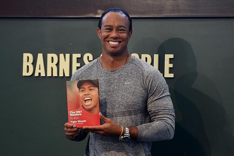 14-time Major winner Tiger Woods was all smiles at the signing of his new book The 1997 Masters: My Story. Woods is hoping to make his return from injury at the Masters, which will be held from April 6-9.