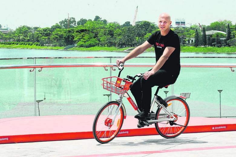 Mr Bohnert, Mobike's head of international expansion, says the firm is in a "good position" to win the national bike-sharing tender.