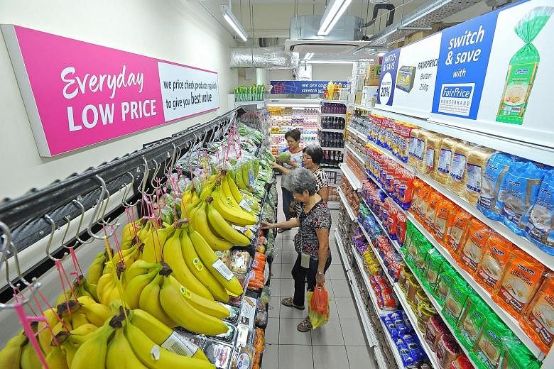 The FairPrice Shop format was launched last July, with the conversion of two FairPrice supermarkets in Eunos and Circuit Road. A more affordable range of products fill half the store, including house brand Value Fresh, which is stocked exclusively at