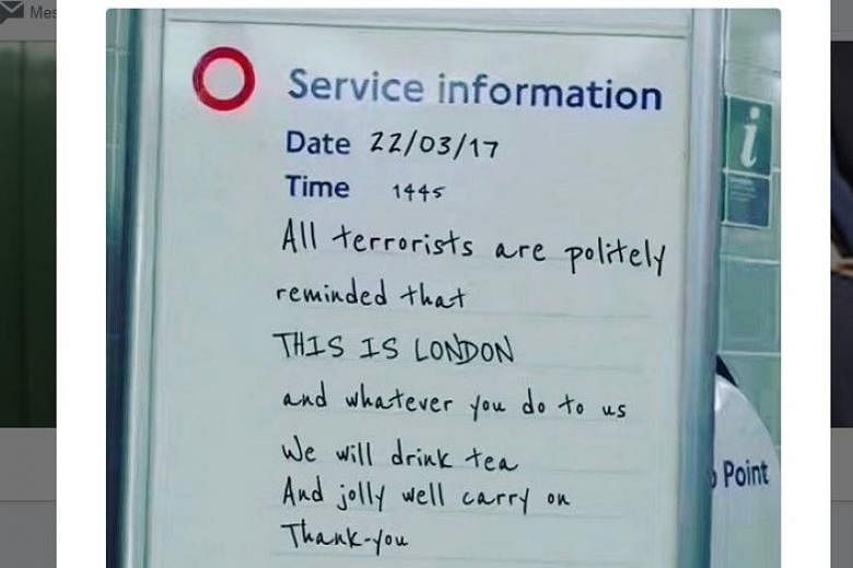 London attacks: Fake London Tube sign goes viral, read in Parliament | Times