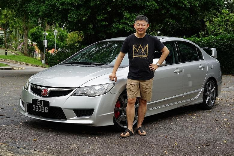 Mr Gay Eng Joo sends his Civic Type R for regular grooming, does simple maintenance work on the car himself and stocks up on vital spare parts in case they become scarce.