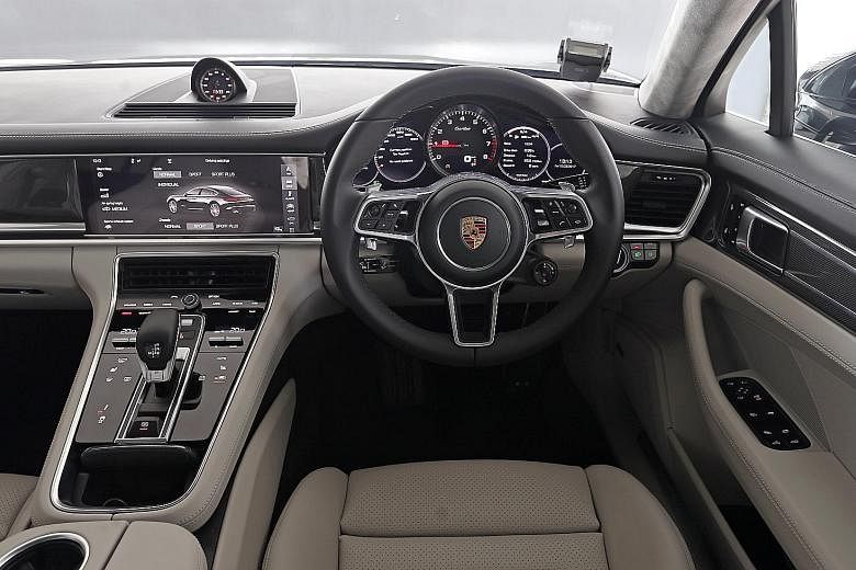 Stylish curves are aplenty on the new Panamera. And with the intuitive touchscreen, the car can be individualised to behave according to the driver's fancy.