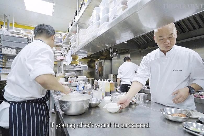 Best Asian Restaurants' Chef of the Year Martin Foo at work in the kitchen.
