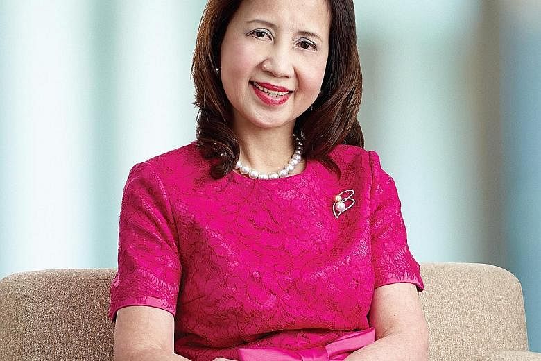 Clockwise from top left: Mrs Fang Ai Lian, Ms Elizabeth Kong and Ms Aliza Knox are on the board of SingPost; Mrs Ow Foong Pheng and Ms Euleen Goh are the two women among the nine members of DBS Bank's board.