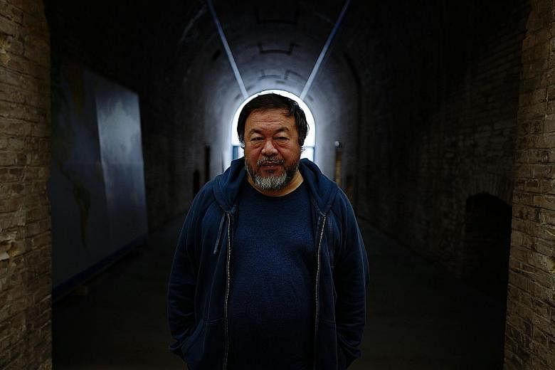 Chinese artist Ai Weiwei says his public art project, Good Fences Make Good Neighbours, is a reaction to "a retreat from the essential attitude of openness" in United States politics.