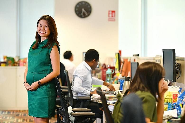 Ms Li-Hoskin, a StanChart client manager who is six months pregnant with her first child, is looking forward to a full 20 weeks of maternity leave, come June. Until now, the bank had been offering 16 weeks of maternity leave and four weeks of adoptio