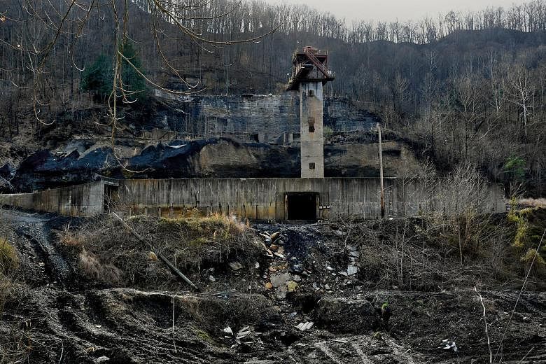 A former coal- mine operation near Hazard, Kentucky. People in rural Kentucky hope President Trump will help bring coal jobs back to the area.