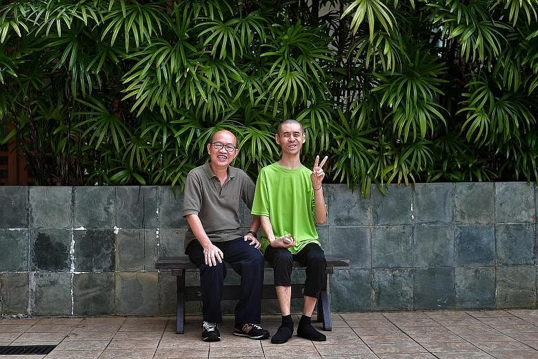 Mr Tan Ngan Seng (left) opened an account with the Special Needs Trust Company for his cousin Ong Yeow Ping, who has intellectual disability, and applied to be his deputy - which allowed him to help Mr Ong sell his inherited flat. Mr Ong lacked the m