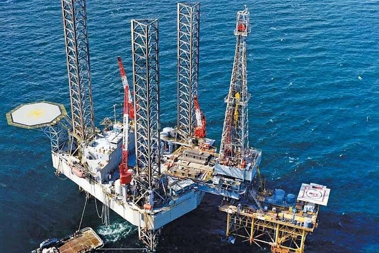 A Swissco oil rig. The troubled company's interim judicial managers yesterday said they are assessing five indicative bids, and formal bids are expected by the second week of April.