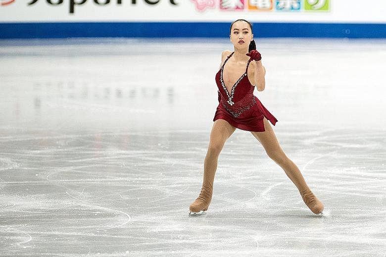 Singapore's Yu Shuran putting in a personal best performance at the World Figure Skating Championships in Helsinki.