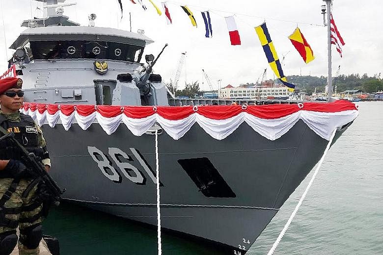 The KRI Lepu 861 is one of two new patrol boats launched by Indonesia's Navy this week.