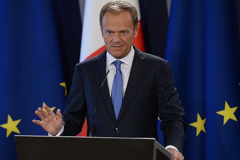 Mr Tusk says there will be no starting parallel talks on all issues.