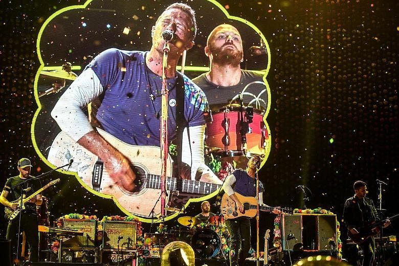 Coldplay, led by frontman Chris Martin, filled their setlist with hits, giving their fans a chance to sing along with gusto.