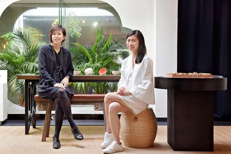 Scene Shang's co-founders Jessica Wong (far left) and Pamela Ting started their business in 2014, and hope to go regional by the end of next year. 