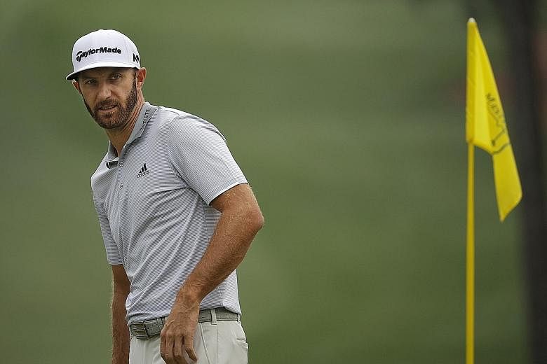Dustin Johnson, the world No. 1 and favourite to win the Masters, needed further examination on his back after falling down at his rented home about 23 hours before teeing off.