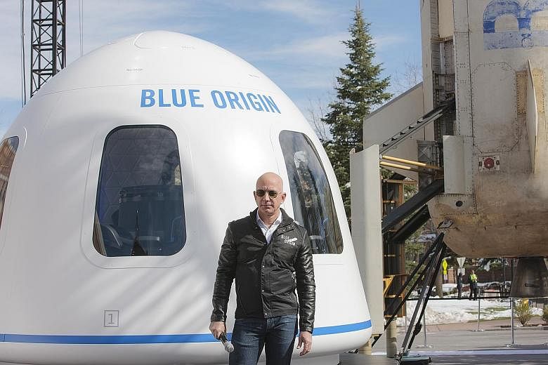 Mr Jeff Bezos is selling Amazon stock to fund his Blue Origin rocket company.