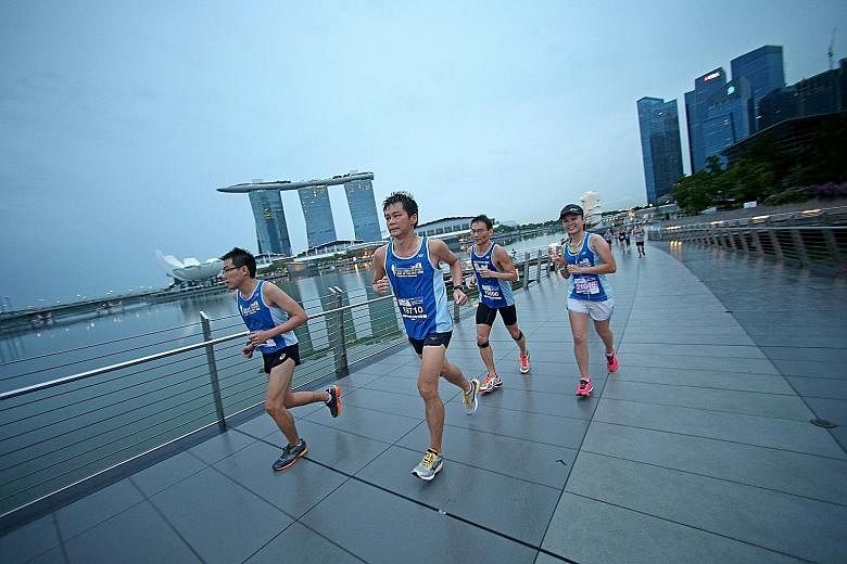 The ST Run in the City 2017 will end at the Padang, and takes runners past sights like Marina Bay Sands and the Singapore Flyer.