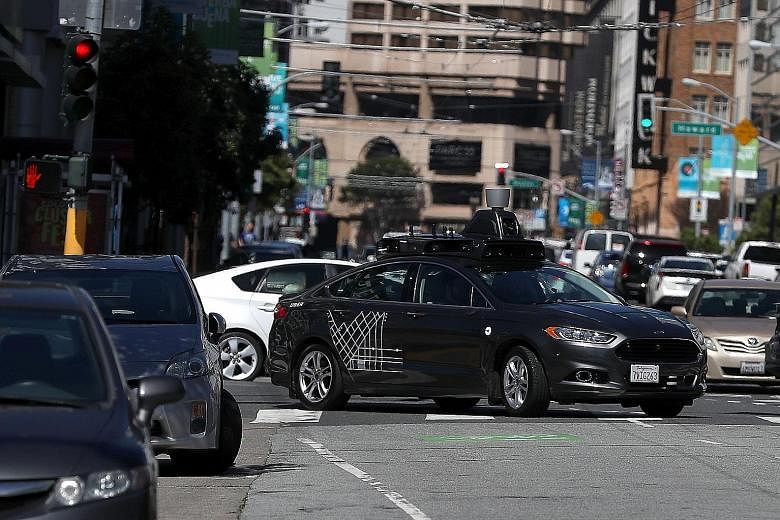 An Uber self-driving car. The company is fighting a legal case that accuses it of profiting from data stolen from Waymo.