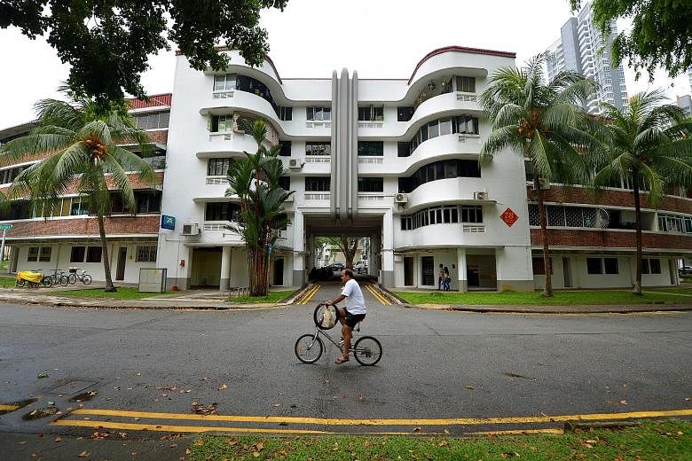 Block 78 in Tiong Bahru. Prices of older flats appear to have been fairly resilient thus far, but don't bet on it. Owners of very old flats would face difficulties in re-selling their unit later on as the pool of buyers starts to shrink due to CPF an