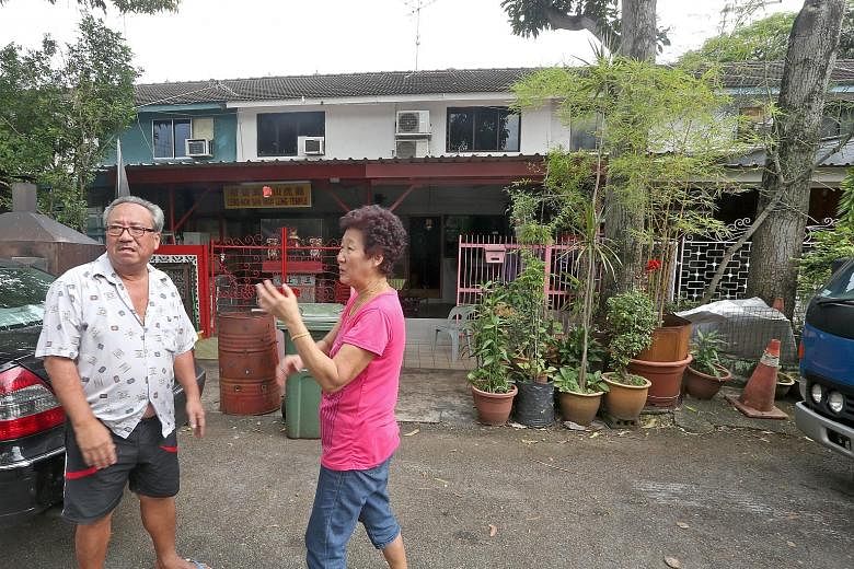 Mr Lim Kah Chin and his wife Teo Kim Guat, 66, are among the estimated 30 households - out of 190 private landed homes - still living in Geylang Lorong 3. Mr Lim now regrets not selling his unit some 10 years ago.