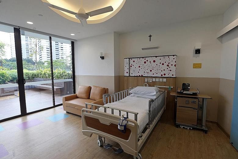 Assisi Hospice's paediatric ward has well-decorated spaces created for patients and their families, including a playroom, five single-bed rooms, as well as space for family members to stay overnight. Children under the age of 21 with life-limiting il