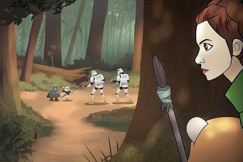 Female character Rey will be among the featured heroines in Disney’s new animated Star Wars Forces Of Destiny series. 
