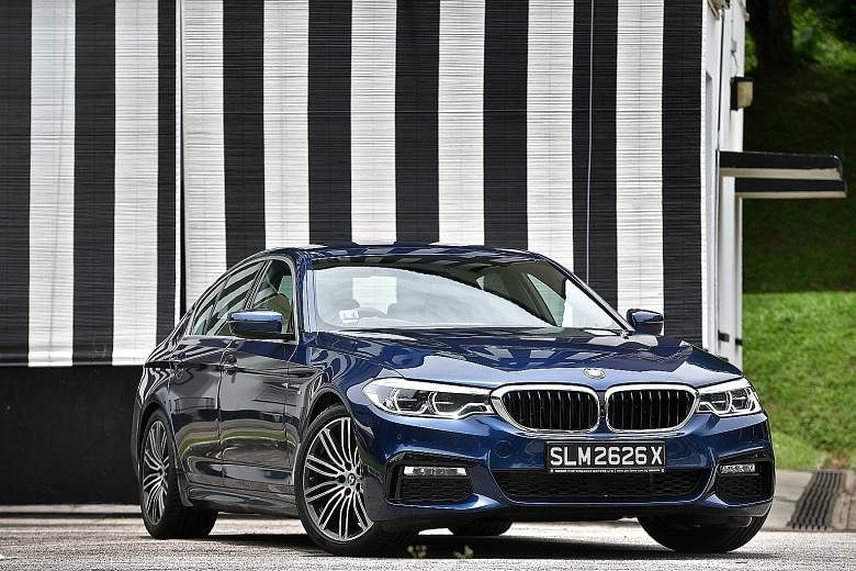 The BMW 530i's steering is effortlessly responsive and its chassis reacts to changes in terrain and dynamic forces with finesse.