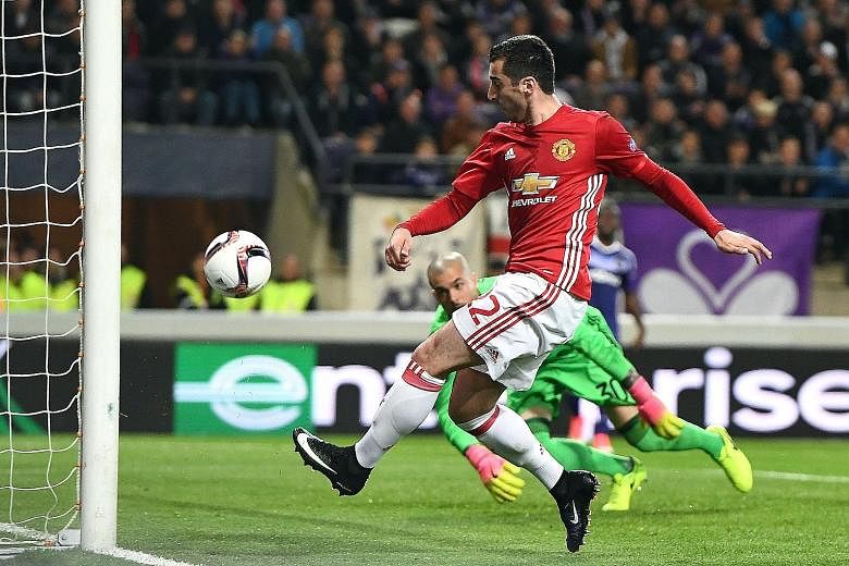 Anderlecht goalkeeper Martinez Ruben standing no chance as Henrikh Mkhitaryan gave United the lead in Brussels on Thursday. While the Red Devils' defence mostly held off the hosts, Leander Dendoncker headed the Belgians' late equaliser in their only 