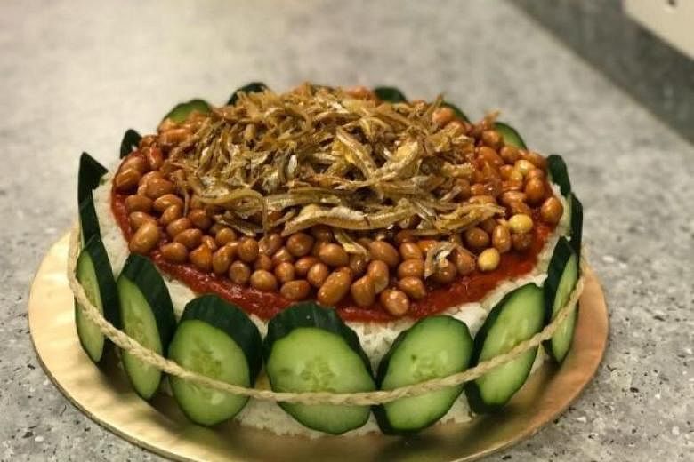 Nasi Lemak Cake with Sotong | Giftr - Malaysia's Leading Online Gift Shop