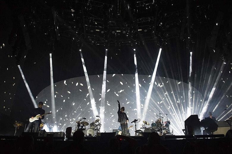 Radiohead performing in Coachella Valley Music And Arts Festival last Friday in Indio, California.
