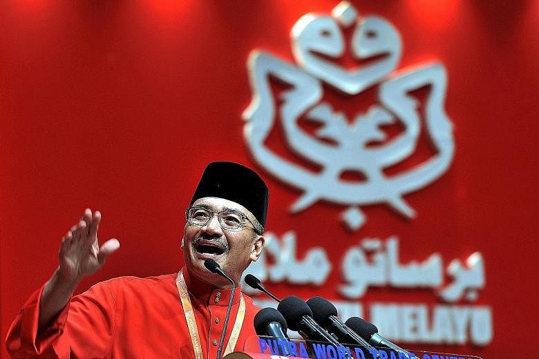 Amid murmurs of tensions between Mr Hishammuddin Hussein (above) and Deputy Prime Minister Ahmad Zahid Hamidi - which Prime Minister Najib Razak has been quick to deny - Mr Hishammuddin is now seen as a challenger for Malaysia's top job after Mr Naji