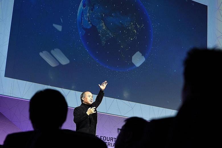 SoftBank founder and CEO Masayoshi Son at the Mobile World Congress in Barcelona earlier this year. His decision in 1999 - reportedly based on his "sense of smell" - to invest in a fledging online company called Alibaba has paid off spectacularly.