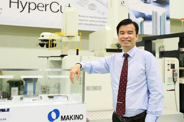 Mr Neo Eng Chong of Makino Asia said that the machine tool industry risks losing out if it continues being conservative. Makino Asia is aiming to boost productivity, quality and capacity with its new "smart factory" here.