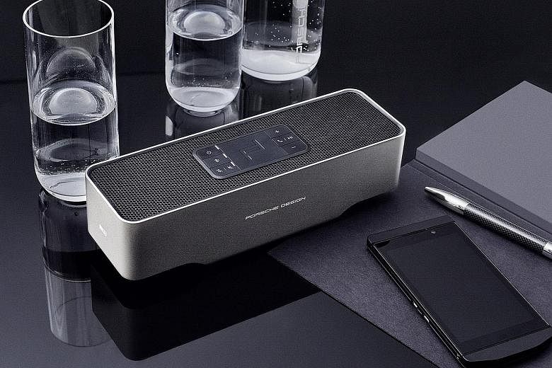 With the KEF Porsche Design Gravity One speaker, sound gets blasted upwards and around instead of in front as most speakers are designed to do.