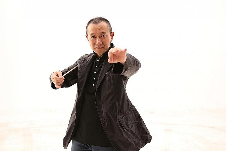 Tomorrow's concert will be the fourth time composer Tan Dun (above) conducts the Singapore Symphony Orchestra.
