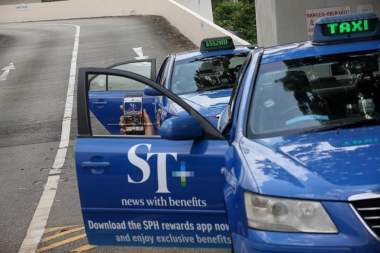 A fleet of 100 Comfort taxis promoting the ST+ exclusive rewards campaign was rolled out yesterday. ST Rewards joins apps like ST Wine and ST Food Club, all designed to reward loyal subscribers of The Straits Times with that something extra. The app 