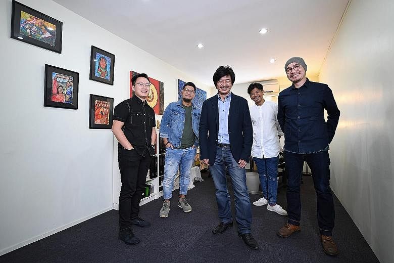 (From left) The Magical Light Foundation's creative director Ang Sheng Jin, art director Andrew Ho, founder Ben Cheong, photographer Alvin Tan and videographer Gin Khoo. The non-profit foundation is hoping to raise funds through a campaign that will 