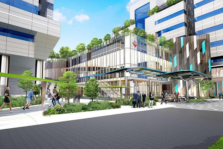 An artist's impression of FCOT's Alexandra Technopark, which is in the midst of a $45 million upgrading to create a new campus-like environment. Work is expected to be completed around mid-2018.