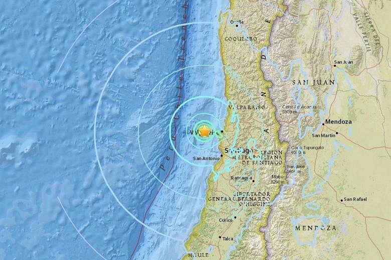 Magnitude 5.9 earthquake hits off Chile coast | The Straits Times