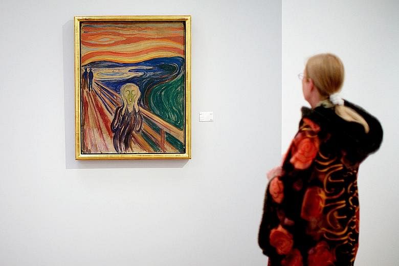 Edvard Munch's The Scream (top) may have been inspired by "nacreous" or "mother-of-pearl" clouds (above), according to a new paper presented by researchers at a European Geosciences Union meeting.