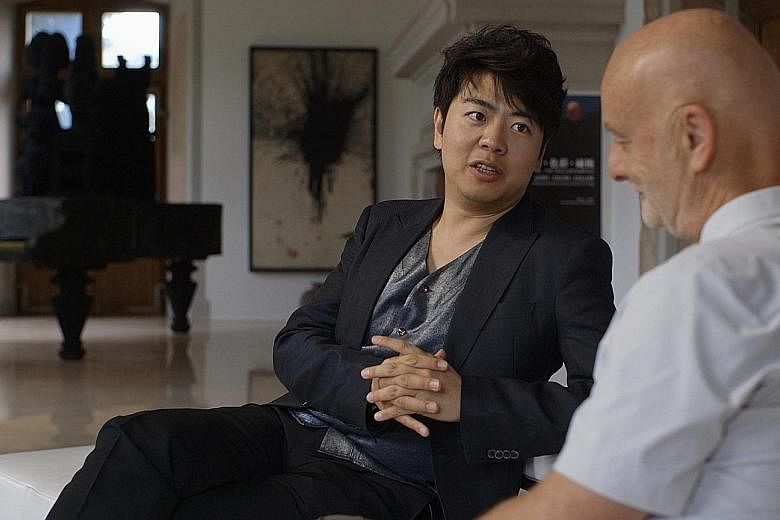 Art collector Uli Sigg with pianist Lang Lang in The Chinese Lives Of Uli Sigg.